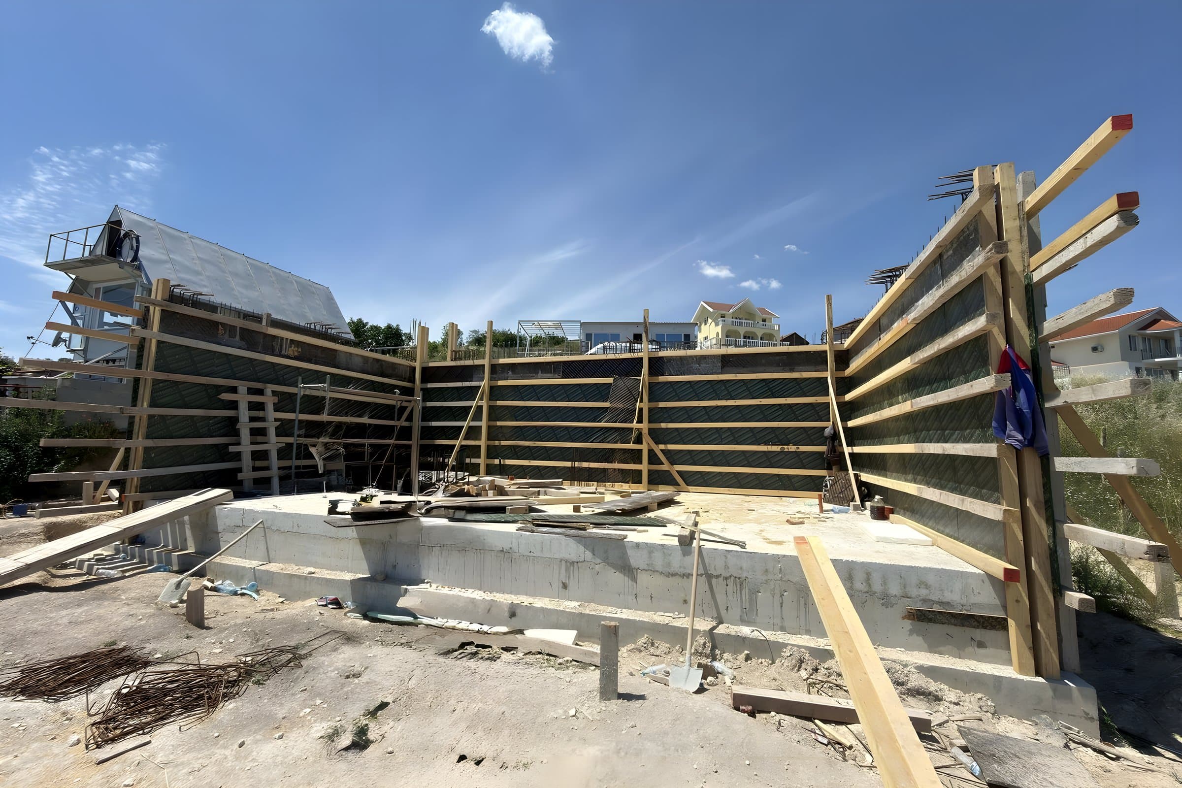 Walls take shape