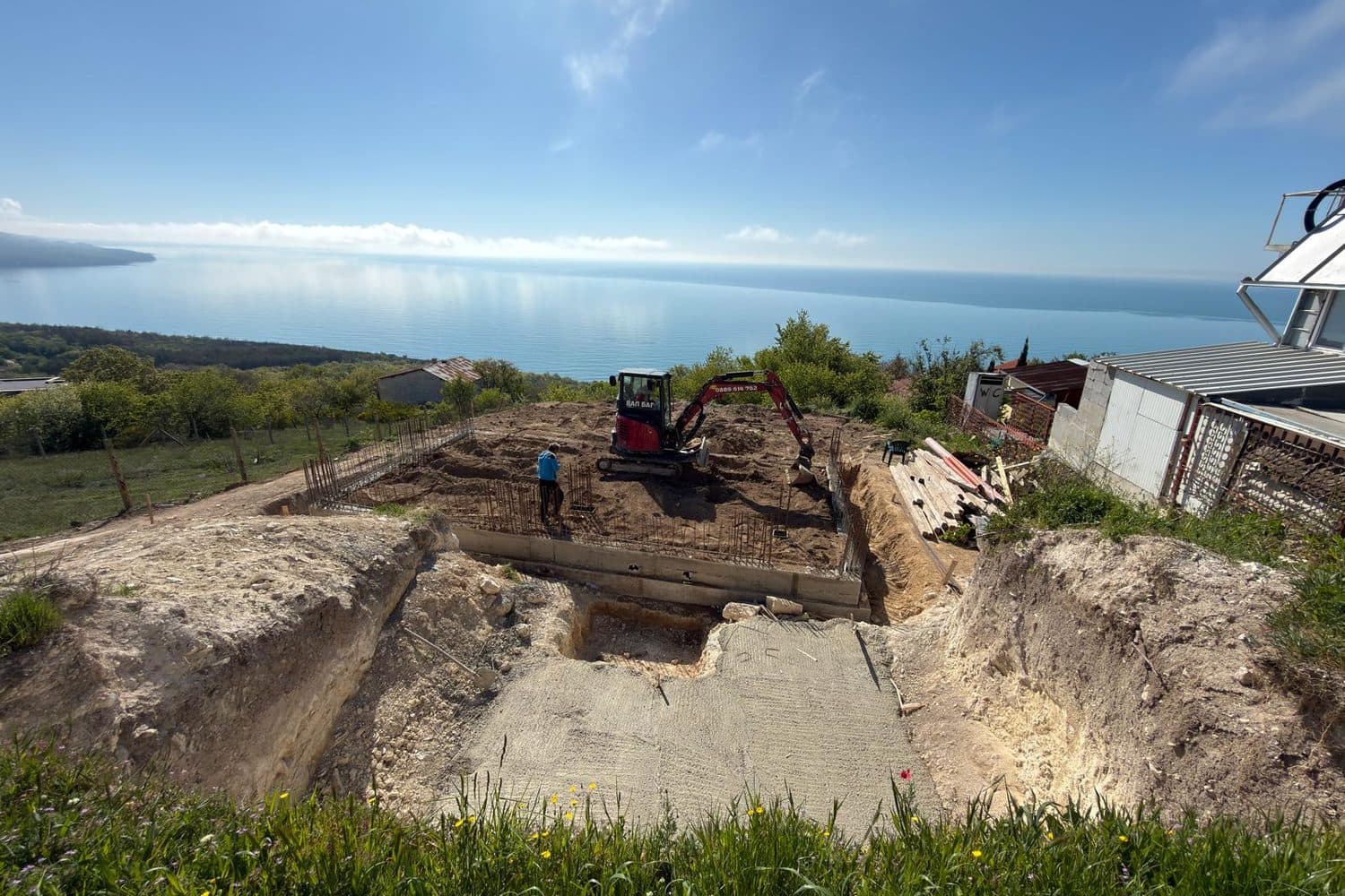 Foundation trenches