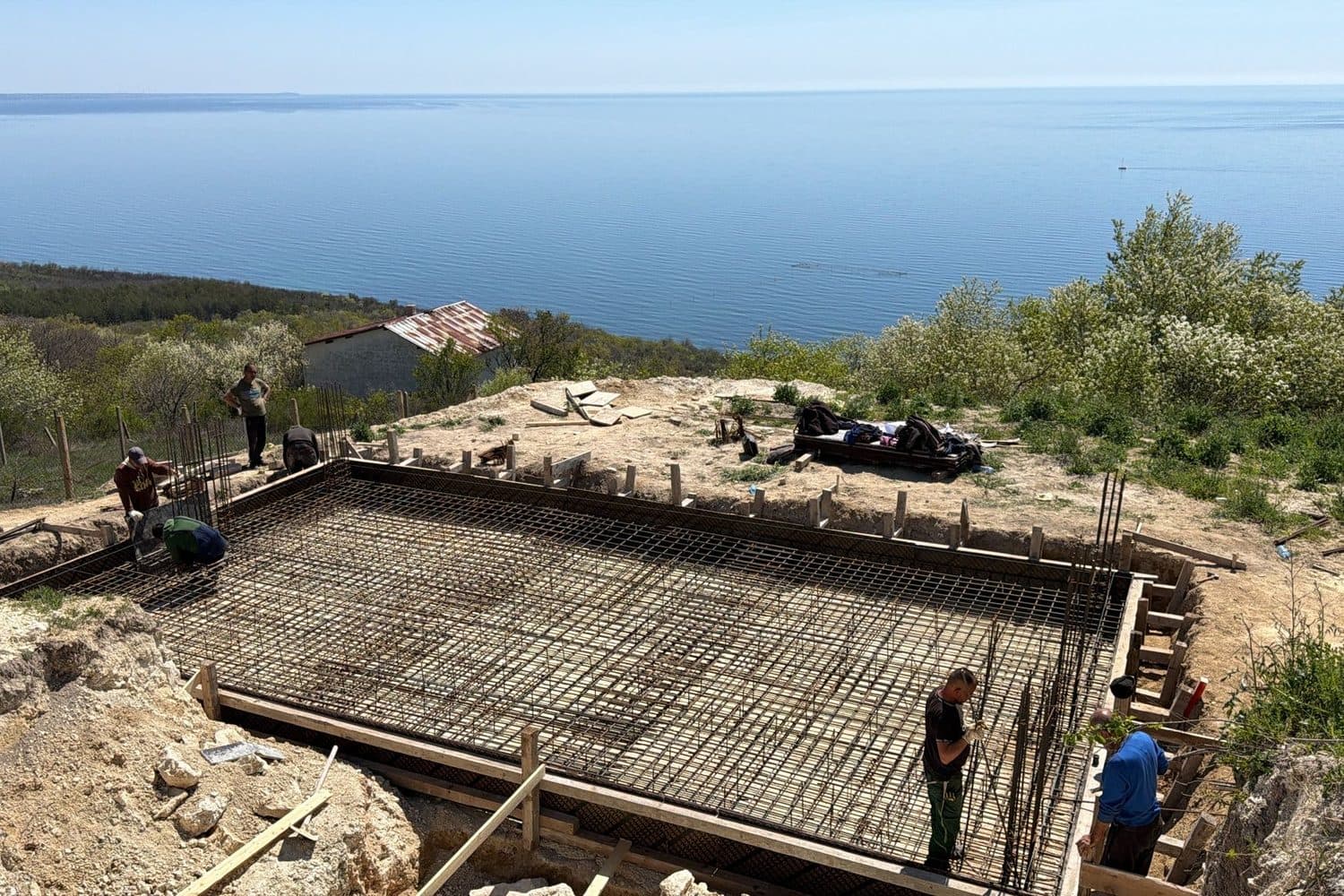 Steel for the ground slab